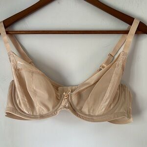Parfait Bra Sheer Adjustable Straps Womens Size 38D